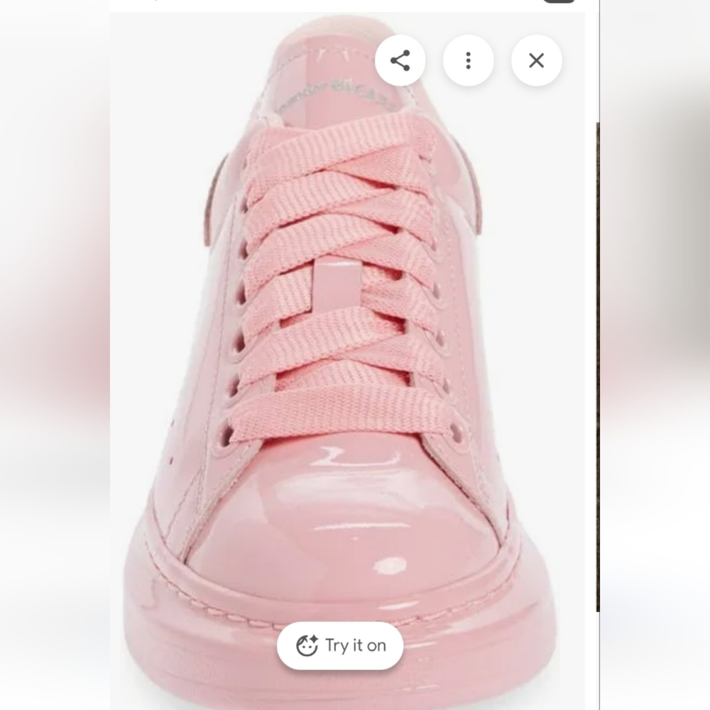 Alexander McQueen Women's Pink Oversized Sneakers